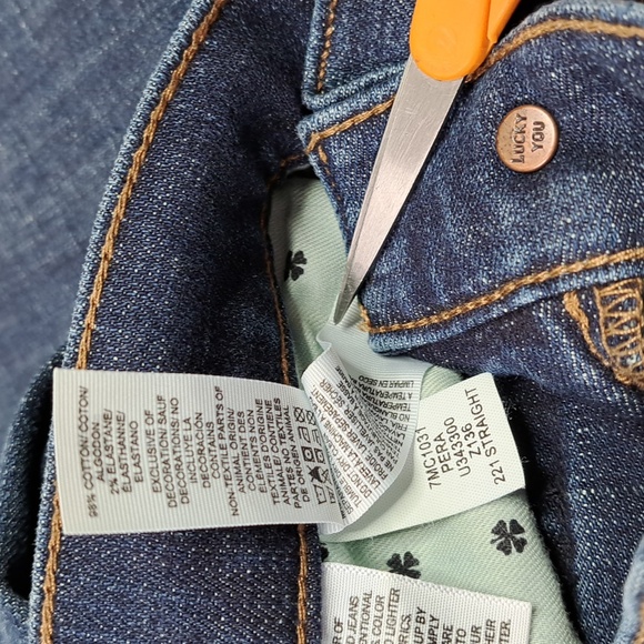 Men's Lucky Brand 221 Straight Blue Jeans Size 36/30 - Picture 16 of 16